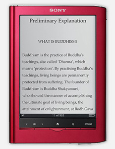 How do I download the Modern Buddhism eBook to my Sony Reader?